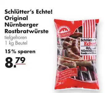 Handelshof Schlütter's  Echte! Original Nürnberger Rostbratwürste 1kg Beutel Angebot