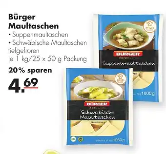 Handelshof Bürger Maultaschen 1kg/25x50g Angebot