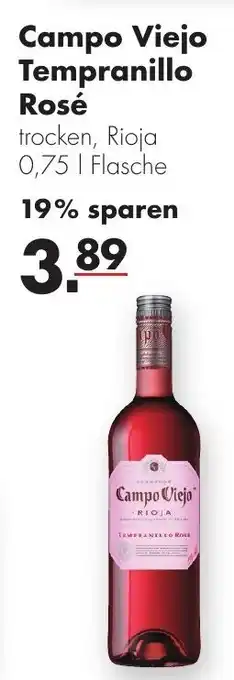 Handelshof Campo Viejo Tempranillo Rosé 0,75L Angebot