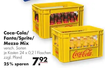 Handelshof Coca Cola , Fanta, Sprite oder Mezzo Mix 24x0,2L Angebot