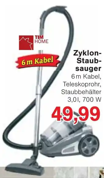 Wiglo Wunderland TIM HOME Zyklon- Staubsauger Angebot