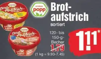 Edeka Popp Brotaufstrich Angebot