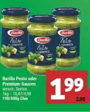 Marktkauf Barilla Pesto oder Premium-Saucen Angebot