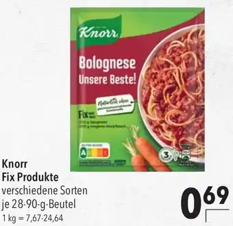 CITTI Markt Knorr Fix Produkte Angebot