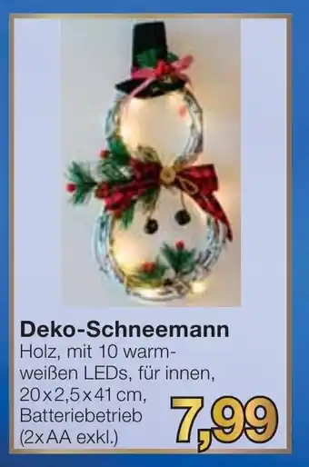 Jawoll Deko Schneemann Angebot