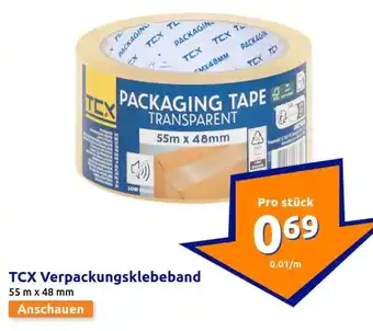 Action TCX Verpackungsklebeband Angebot