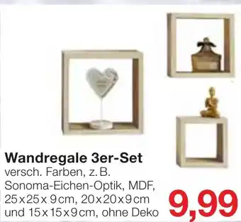 Jawoll Wandregale 3er Set Angebot