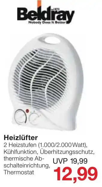 Jawoll Beldray Heizlüfter Angebot