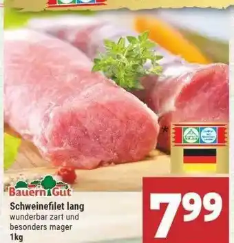 Marktkauf Schweinefilet lang Angebot