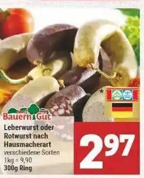 Marktkauf Leberwurst oder Rotwurst nach Hausmacherart Angebot