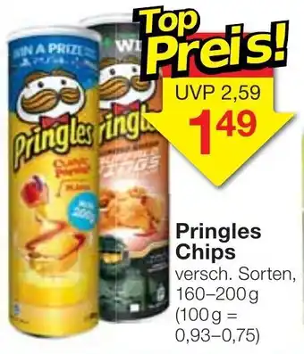 Jawoll Pringles Chips 160-200g Angebot