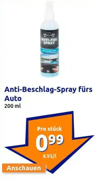 Action Anti-Beschlag-Spray fürs Auto Angebot