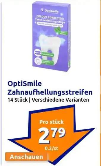 Action OptiSmile Zahnaufhellungsstreifen Angebot