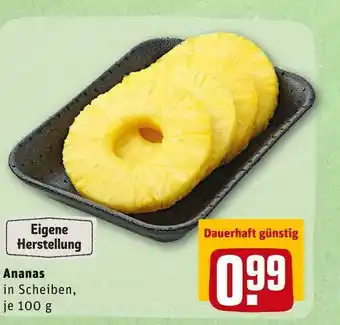 REWE Ananas Angebot