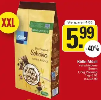 WEZ Kölln Müsli Angebot