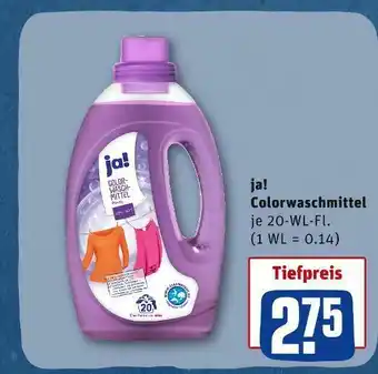 REWE Ja! colorwaschmittel Angebot