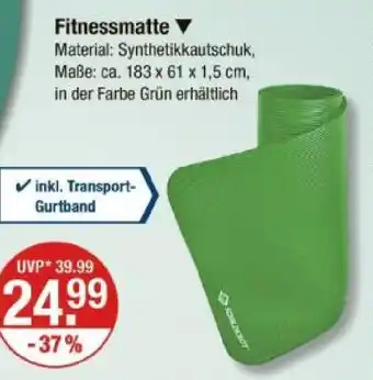 V Markt Fitnessmatte Angebot