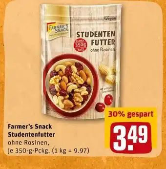 REWE Farmer’s snack studentenfutter Angebot