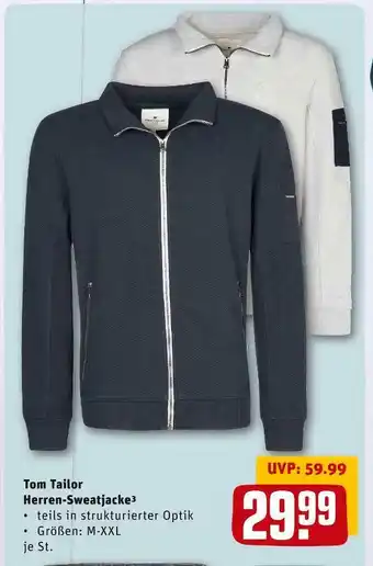 REWE Tom tailor herren-sweatjacke Angebot