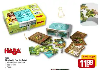 REWE Haba rätselspiel find the code Angebot