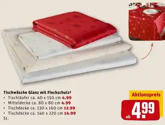 REWE Tischwäsche glanz mit fleckschutz Angebot