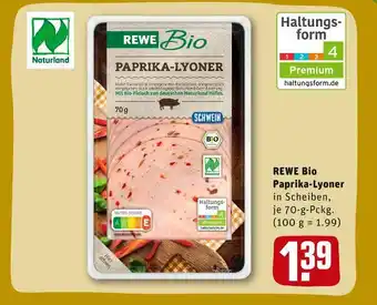 REWE Rewe bio paprika-lyoner Angebot