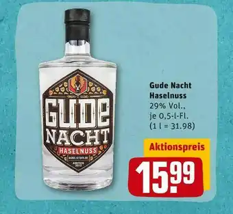 REWE Gude nacht haselnusslikör Angebot