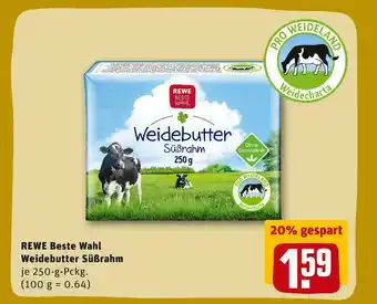 REWE Rewe beste wahl weidebutter süßrahm Angebot