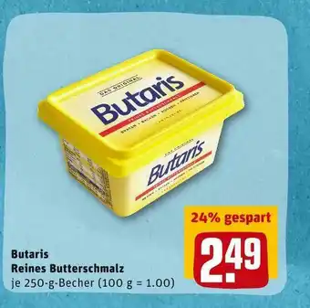 REWE Butaris reines butterschmalz Angebot