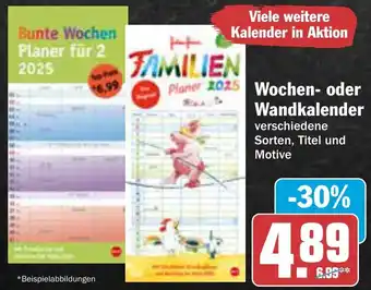 AEZ Wochen oder Wandkalender Angebot