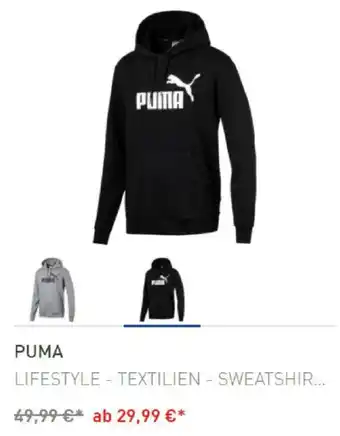 Intersport Puma Sweatshirt Angebot