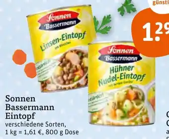 tegut Sonnen Bassermann Eintopf 800g Dose Angebot