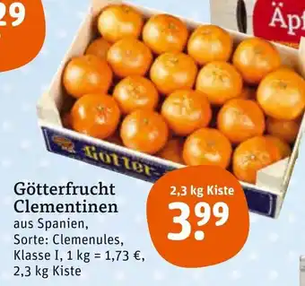 tegut Götterfrucht Clementinen 2,3kg Angebot