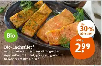 tegut Bio Lachsfilet 100g Angebot