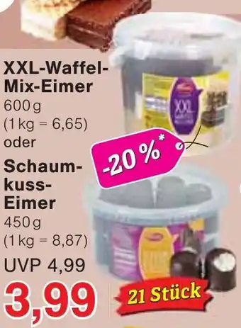 Wiglo Wunderland XXL-Waffel Mix-Eimer oder Schaumkuss Eimer Angebot