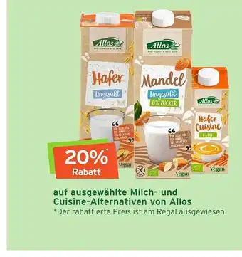 Naturgut Milch- Und Cuisine-alternativen Von Allos Angebot