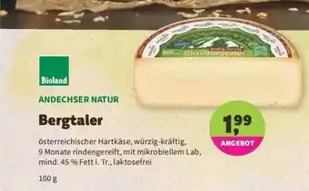 Denns BioMarkt Andechser Natur Bergtaler 100g Angebot