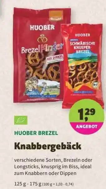 Denns BioMarkt Huober Brezel Knabbergebäck 125-175g Angebot