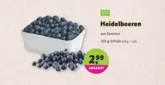 Denns BioMarkt Heidelbeeren 250g Angebot