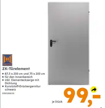 Globus Baumarkt HORMANN ZK-Türelement Angebot