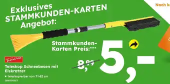 Globus Baumarkt TrendLine Teleskop Schneebesen mit Eiskratzer Angebot