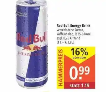 Marktkauf Red Bull Energy Drink Angebot