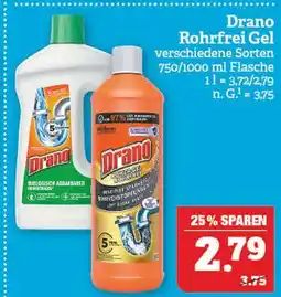 Marktkauf Drano rohrfrei gel Angebot