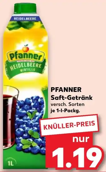 Kaufland PFANNER Saft-Getränk Angebot