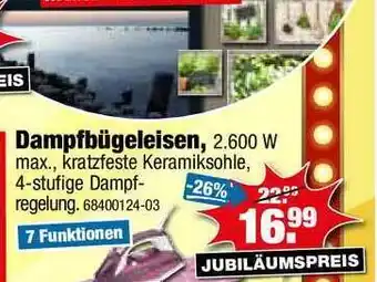 SB Lagerkauf Dampfbügeleisen Angebot