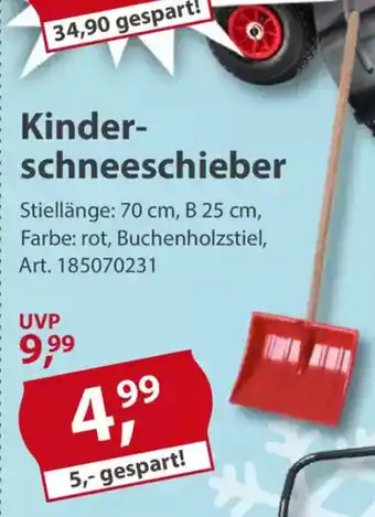 Sonderpreis Baumarkt Kinderschneeschieber Angebot