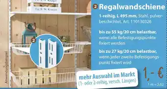 Sonderpreis Baumarkt 2 Regalwandschiene Angebot