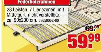 SB Lagerkauf Federholzrahmen Angebot