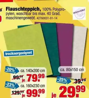 SB Lagerkauf Flauschteppich Angebot