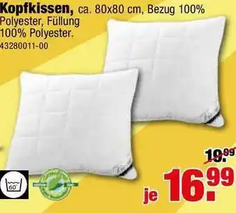 SB Lagerkauf Kopfkissen Angebot